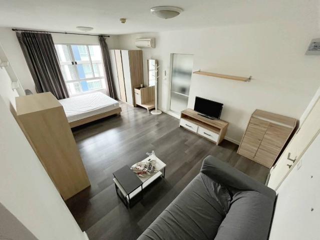 ขายคอนโด D Condo Campus Resort Bangna ห้องชั้น 8 ตึก A วิวสวน แถมเฟอร์ฯครบพร้อมอยู่ได้เลย ใกล้ ม.ABAC บางนา ทำเลดีเดินทางสะดวก