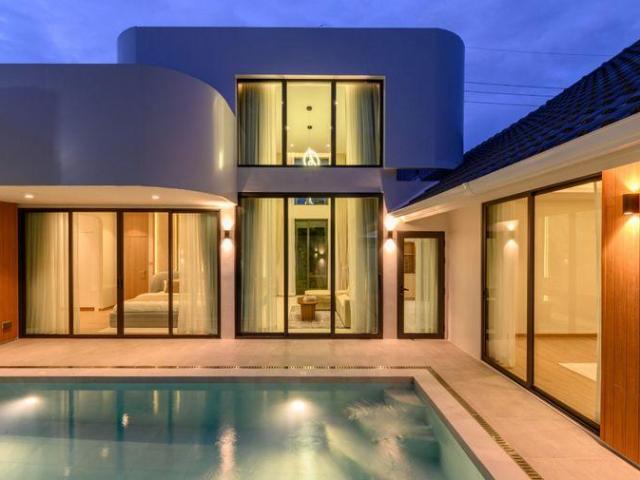 ขาย Pool Villa ชั้นเดียว พร้อมสระว่ายน้ำส่วนตัว บ้านพร้อมเฟอร์นิเจอร์ ทำเลสันผักหวาน–หางดง เชียงใหม่ #C7MG100933