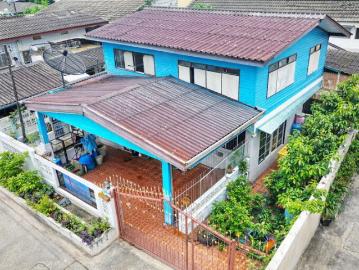 ใกล้ตลาด AC ลำลูกกาคลอง 4 500 ม.บ้านเดี่ยว 2 ชั้นทำเลไสวประชาราษฎร์ 5 1150 ตร.ว.3 นอน 1 น้ำ บ้านครึ่งปูนครึ่งไม้ เดินทางสะดวก