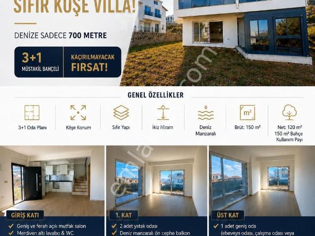 Kısa Süreli Fırsat! Çandarlı’da Deniz Manzaralı 3+1 Villa – 7.200.000 Tl