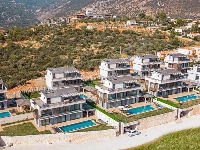 Kaş kalkan mevki Süper lüks satılık full deniz manzaralı villa