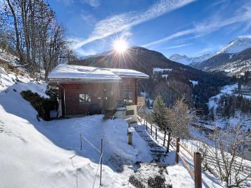 Kanadische Blockhütte mit zwei Wohnungen und atemberaubender Aussicht