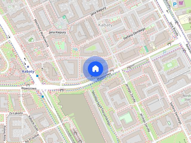 Kabaty ciche duże + garaż Metro Ciche