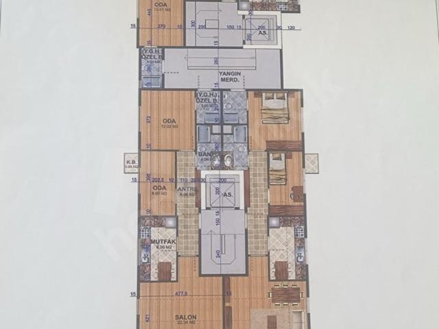 Kadıköy Merdivenköyde Projeden Satılık Balkonlu 2+1 Daire