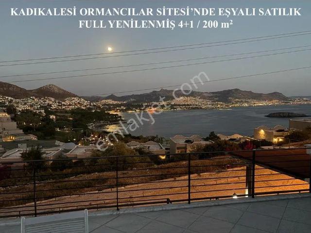 Kadıkalesi Ormancılar Sitesinde Eşyalı/ 200 M2 Full Yapılı 4+1