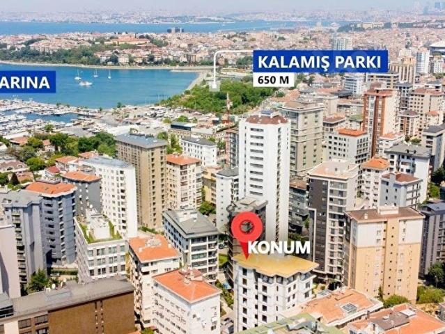 Kalamış Sahilde 3+1 Balkonlu Sıfır Satılık Daire
