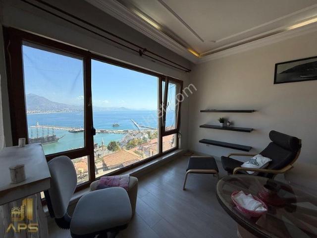 Kalede Deniz Manzaralı, Eşyalı 3+1 Kiralık Daire 160m²