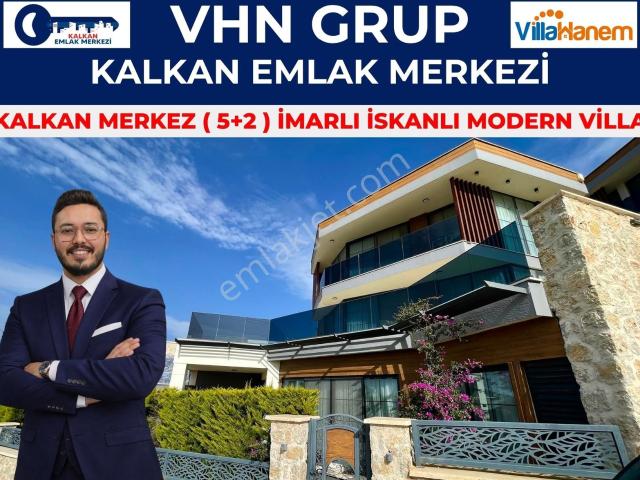 Kalkan Merkezde 5+2 İmarlı İskanlı Villa