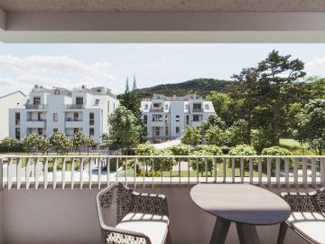 Abkühlen im hauseigenen Pool. Ihre Traumwohnung mit Terrasse oder Garten und Fernblick Nähe Maurer Wald PROVISIONSFREI !