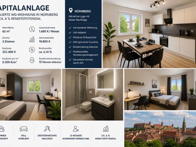 Kapitalanlage Nürnberg | Kernsaniert mit 6% Rendite