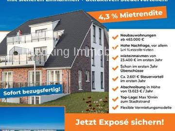 Kapitalanlage an der Ostsee – Exklusive Neubau Eigentumswohnungen – Provisionsfreier Erwerb