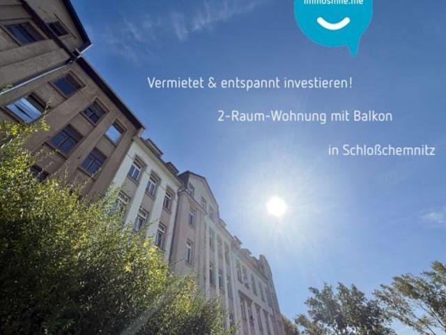 Kapitalanlage • Erdgeschoss • mit Balkon • 2 Raum • in Schloßchemnitz • vermietet