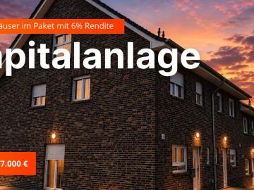 Kapitalanlage: 6 moderne Reihenhäuser bei Bremen – voll vermietet
