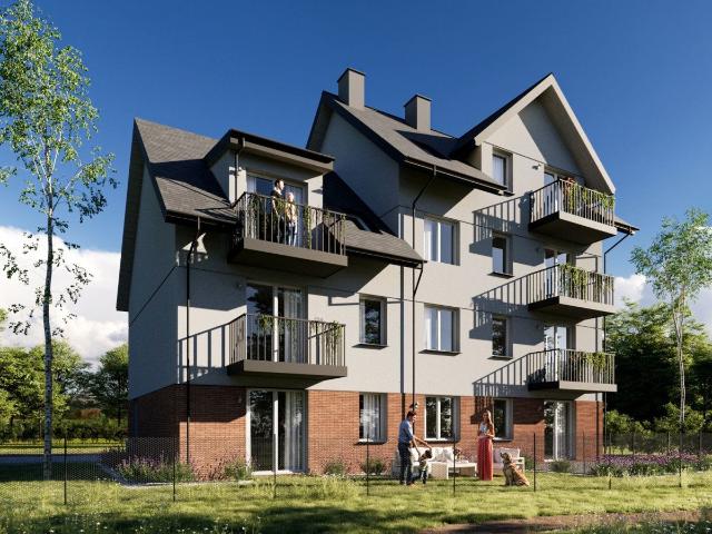 Kartuzy, 3 pokoje z antresolą i balkonem
