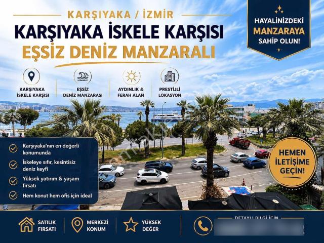 Karşıyaka İskele Karşısı/kesintisiz Körfez Manzarası 3+1 Daire