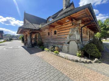 Karczma z 2004 r. z rozbudową, 350 miejsc, basen, Spa