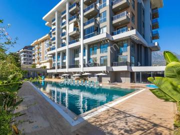 Kargıcak Alisa Deluxe Residence'te 1+1 Eşyalı Daire