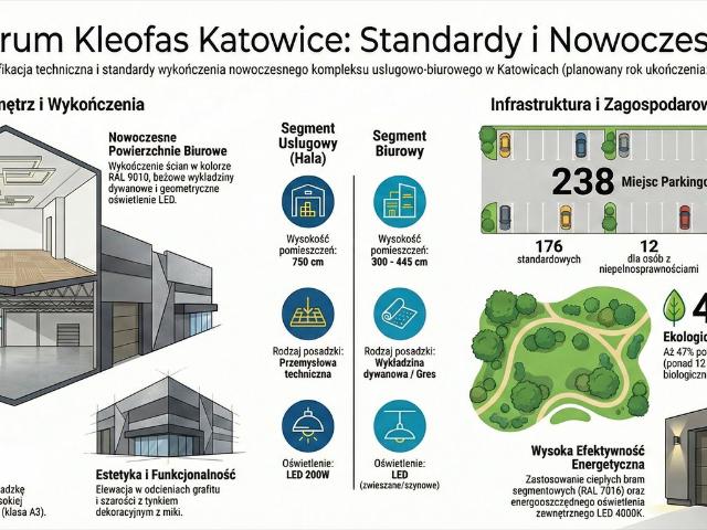 Nowoczesny wielofunkcyjny lokal 1000 m² w Katowicach