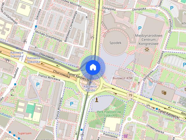 Katowice Śródmieście, Stanisława Moniuszki