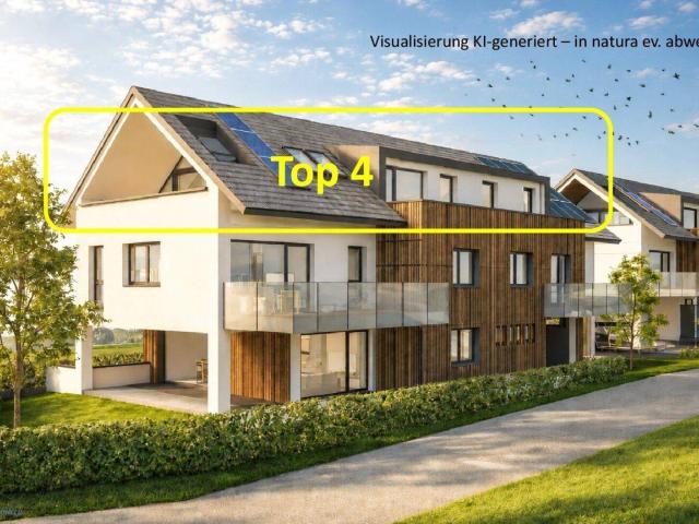 KAUF SALZBURG STADT: NEUBAU Anfang Moosstraße HASLBERGERWEG 31: 120 m² 4 Zimmer Penthouse Wohnung mit 3 Terrassen Süd /West /Ost Terrasse Top W 4 DG