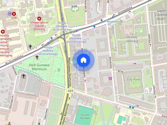kawalerka 25m2 Grunwald obok City Park ogród