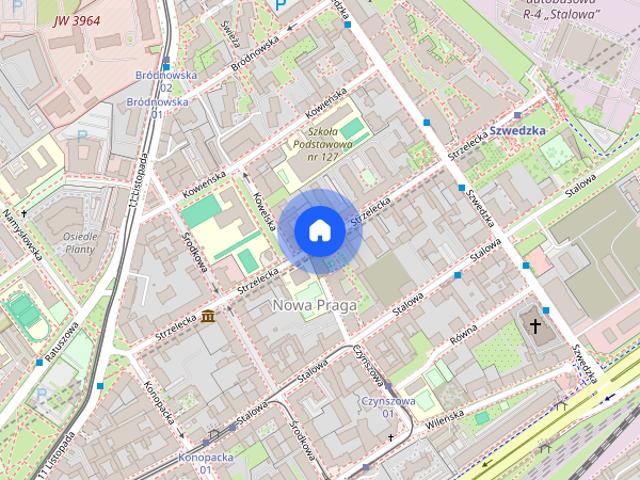 Kawalerka przy stacji METRO SZWEDZKA, Praga
