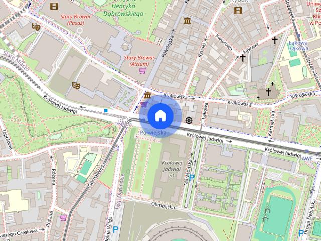 Kawalerka w centrum ul. Królowej Jadwigi