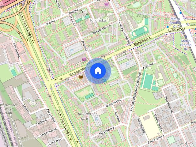 Kawalerka, wynajmę bezp ul.Majowa, metro Bródno, autobusy i tramwaje