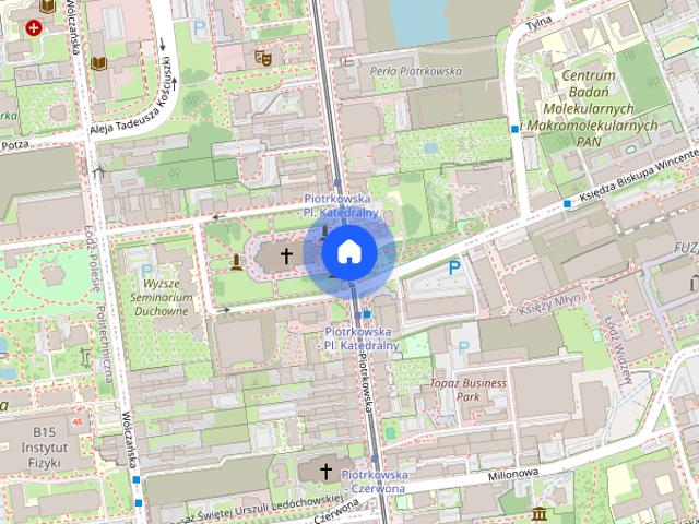 Kawalerka, ul. Piotrkowska 44, nowe budownictwo