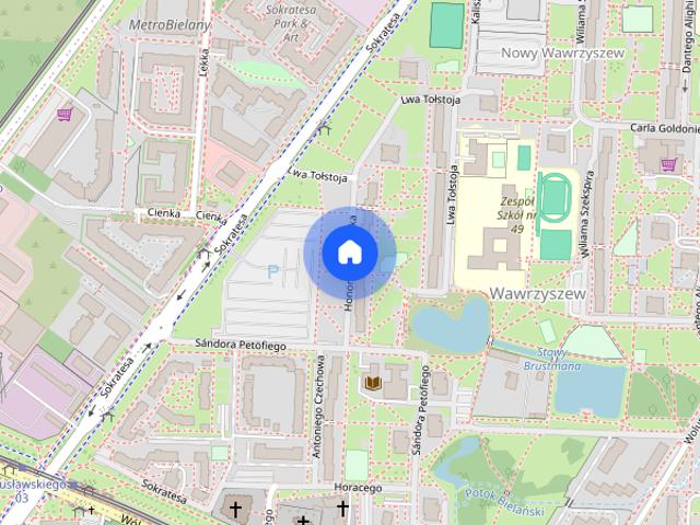 Kawalerka z widokiem, Warszawa Bielany ul. Balzaka 2