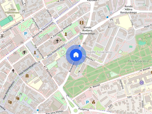 Kawalerka z balkonem w centrum