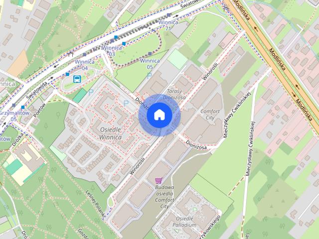 Kawalerka z balkonem, parkingiem, Wi Fi i TV kablową, pętla WINNICA