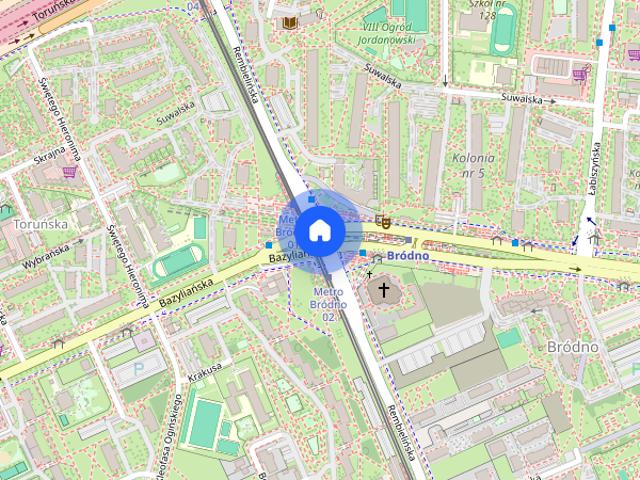 KAWALERKA z osobną sypialnią PRZY METRZE BRÓDNO 28 m2 Bezpośrednio
