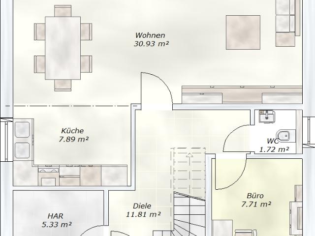 KEINE EIGENLEISTUNG nötig! Grundstück Rötha OT inklusive ! 5 Zimmer, Ton Dachziegel, Wärmepumpe, Fußbodenheizung, Grundriss variabel !