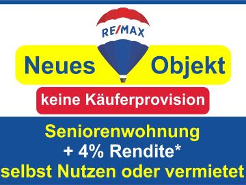 Keine Käuferprovision! Seniorenwohnung! oder Rendite + 4 %*! Kapitalanlage ! Immer vermietet!