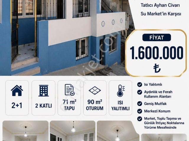 Kelepir Fiyatlı Güzelyurt’ta 2 Katlı 2+1 Isı Yalıtımlı Satılık Müstakil Ev