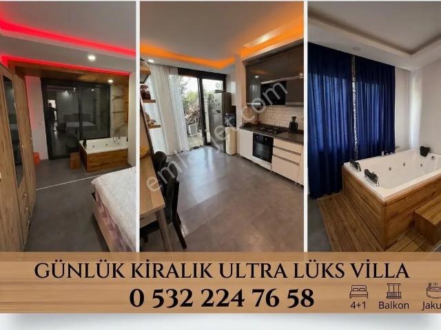 Kepez Duacı'da Jakuzi Ve Saunalı Eşyalı Kiralık Villa