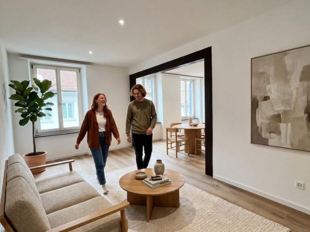 Kernsanierte 3.5 Zi Wohnung im Zentrum von Frick