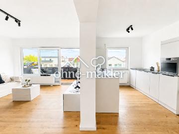 Kernsanierte 3 Zimmer Wohnung mit Balkon | Aufzug | 84 m² | Wiesloch | Provisionsfrei
