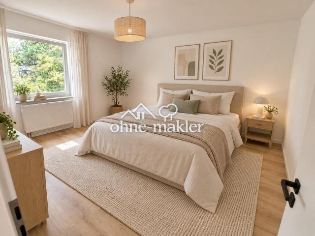 Kernsanierte 3 Zimmer Wohnung mit Balkon Courtagefrei