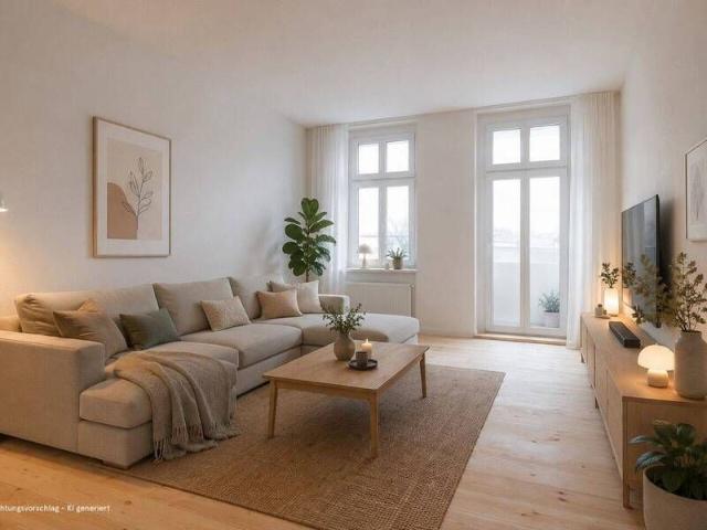 Kernsanierte Altbauwohnung mit Balkon am Schäfersee