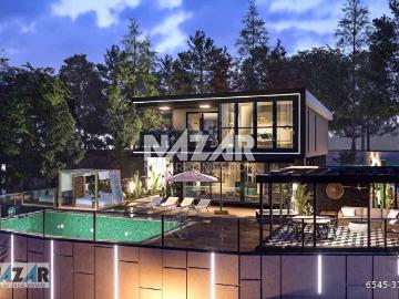 Kestel Yaylalı'da Kale ve Deniz Manzaralı Lüks Villa