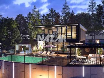 Kestel Yaylalı'da Kale Ve Deniz Manzaralı Lüks Villa