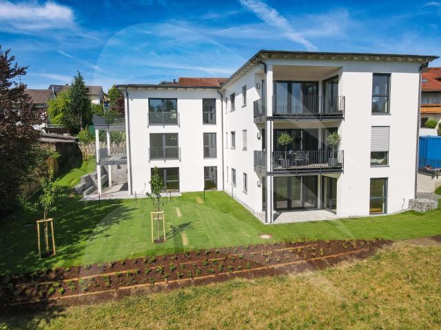 KfW40 QNG Neubau: Barrierefreie 4 Zimmer Wohnung mit Südbalkon in ruhiger Lage