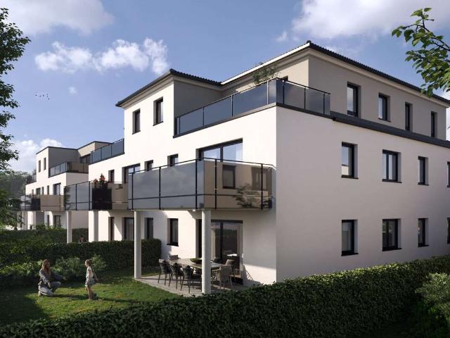 KfW 55 Exklusive 3 Zimmer Neubauwohnung mit Garten – Seligenstadt zentral