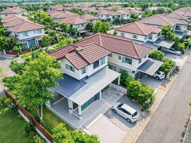 คฤหาสน์ที่ถูกที่สุดใน ละหาร บางบัวทอง ให้เช่าบ้านเดี่ยว 4 นอน 2 น้ำ ชัยพฤกษ์ ตัดกับ ราชพฤกษ์โรบินสันไลฟ์สไตล์ ราชพฤกษ์ 2 กม