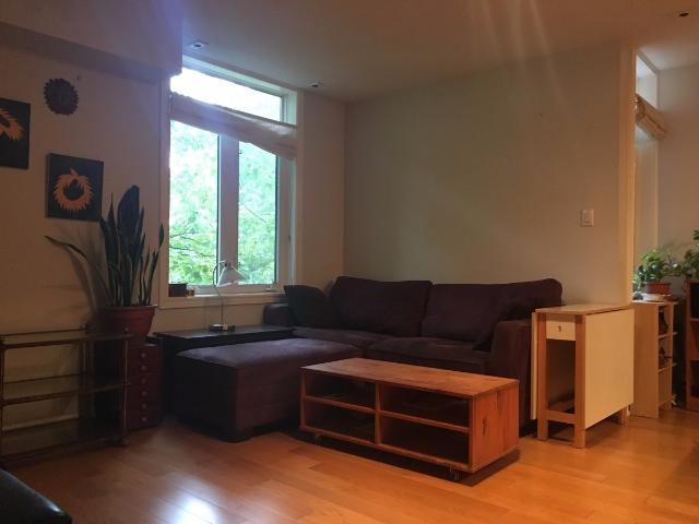 King West Village Toronto Furnished Townhouse Rental by King and Sudbury Central 1 Bedroom 2 Level Suite with Private Rooftop Patio and Assigned Parking