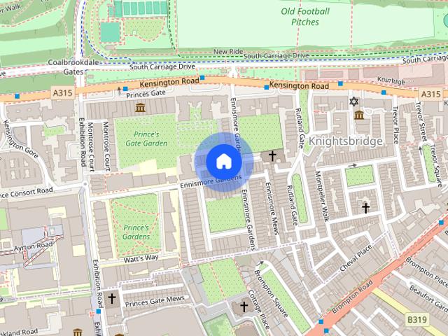 Kingston House South, Ennismore Gardens, London, UK, SW7