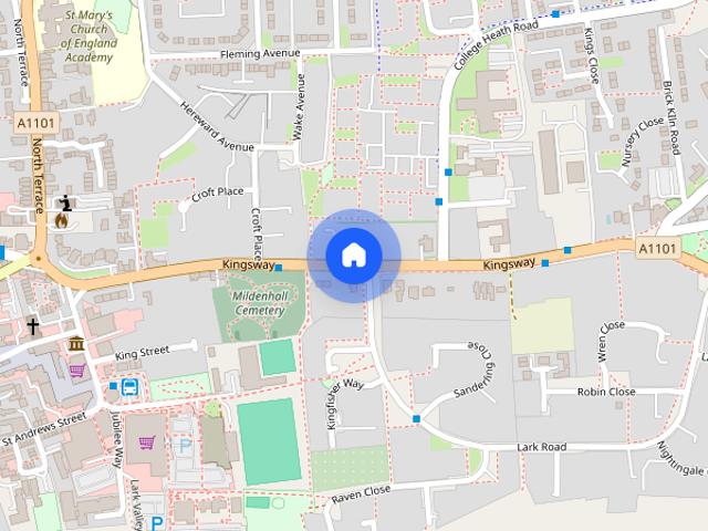 Kingsway, Mildenhall, Bury St Edmunds, Suffolk, IP28