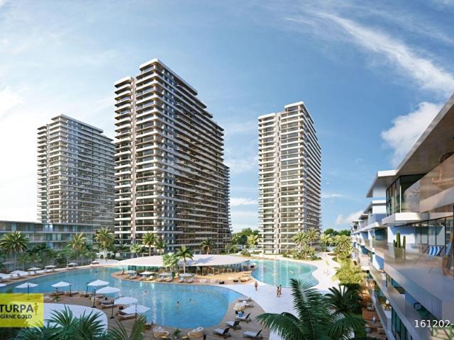 KIBRIS İSKELE LONG BEACH GRAND SAPPHIRE BLU SATILIK 2+1 RESIDENCE DAİRE
